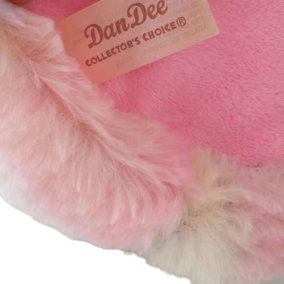 DanDee Unicorn Plush Basket Tie Dye Ombre Colorful Rainbow Handle Soft Pink - Picture 12 of 15